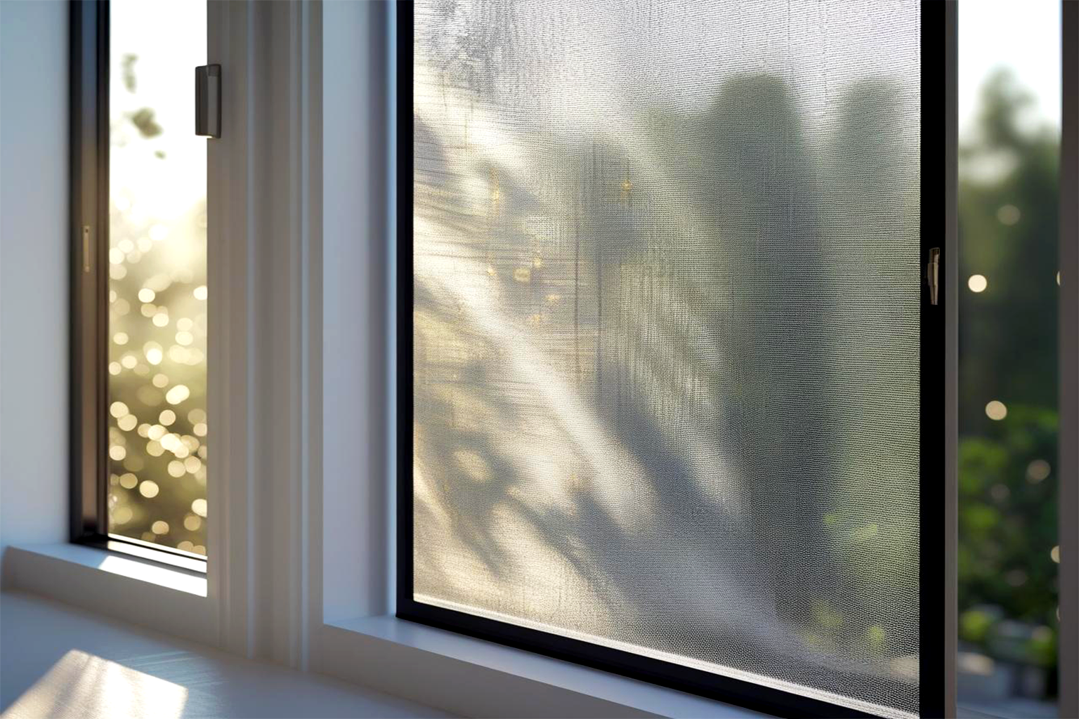 Pollenschutzgitter am Fenster